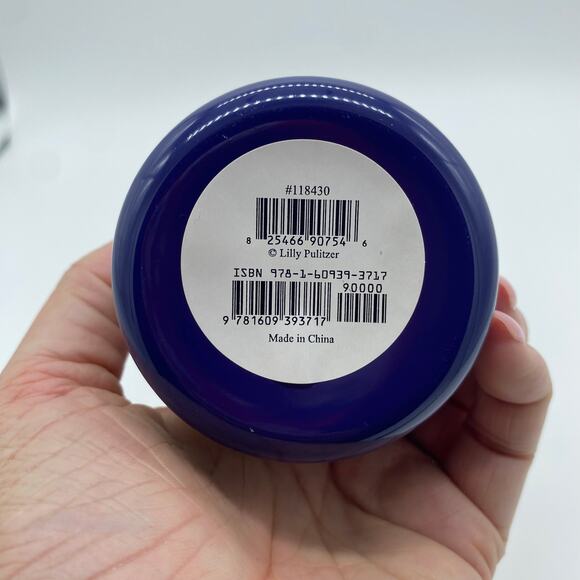 Lilly Pulitzer Water Bottle Navy Bloomers 20oz Stainless Steel Pink Blue - Picture 6 of 6